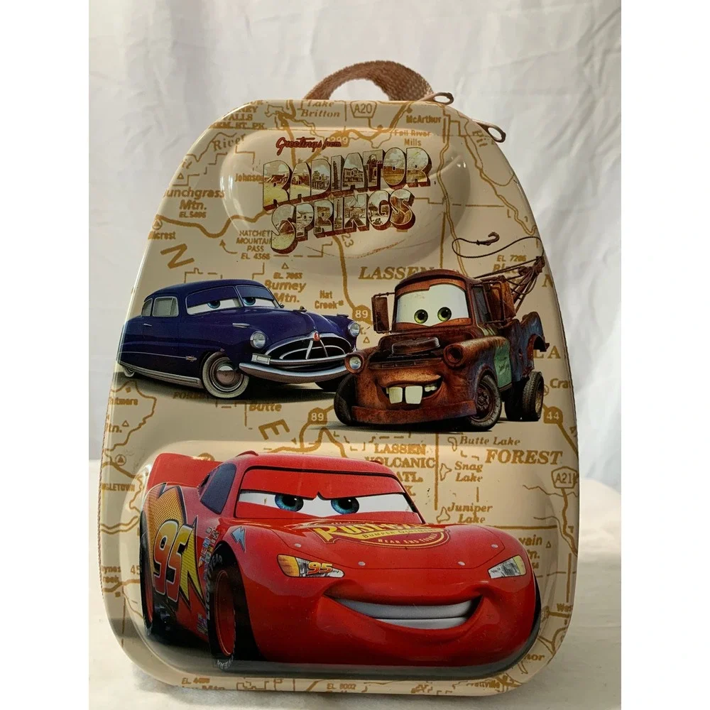 Disney/Pixar Cars Radiator Springs Tin Lunch/Mini Backpack Lightning McQueen889